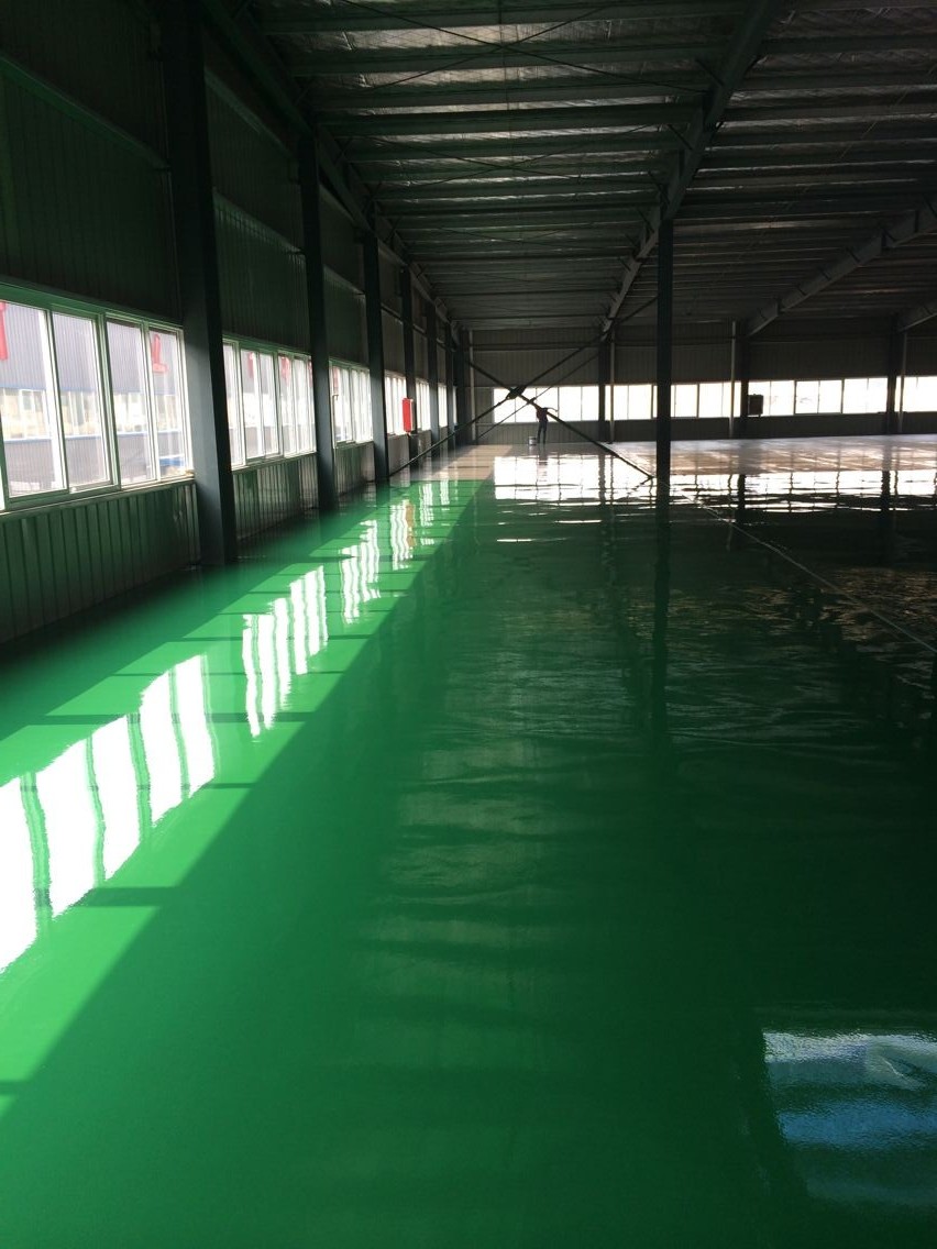 洛陽嘉升科技園環(huán)氧樹脂薄涂地坪順利完工面積3200順利驗收得到甲方認可